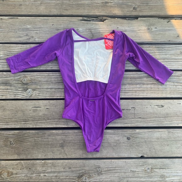 NEW Purple swimsuit with UV PROTECTION With tags - Picture 3 of 4